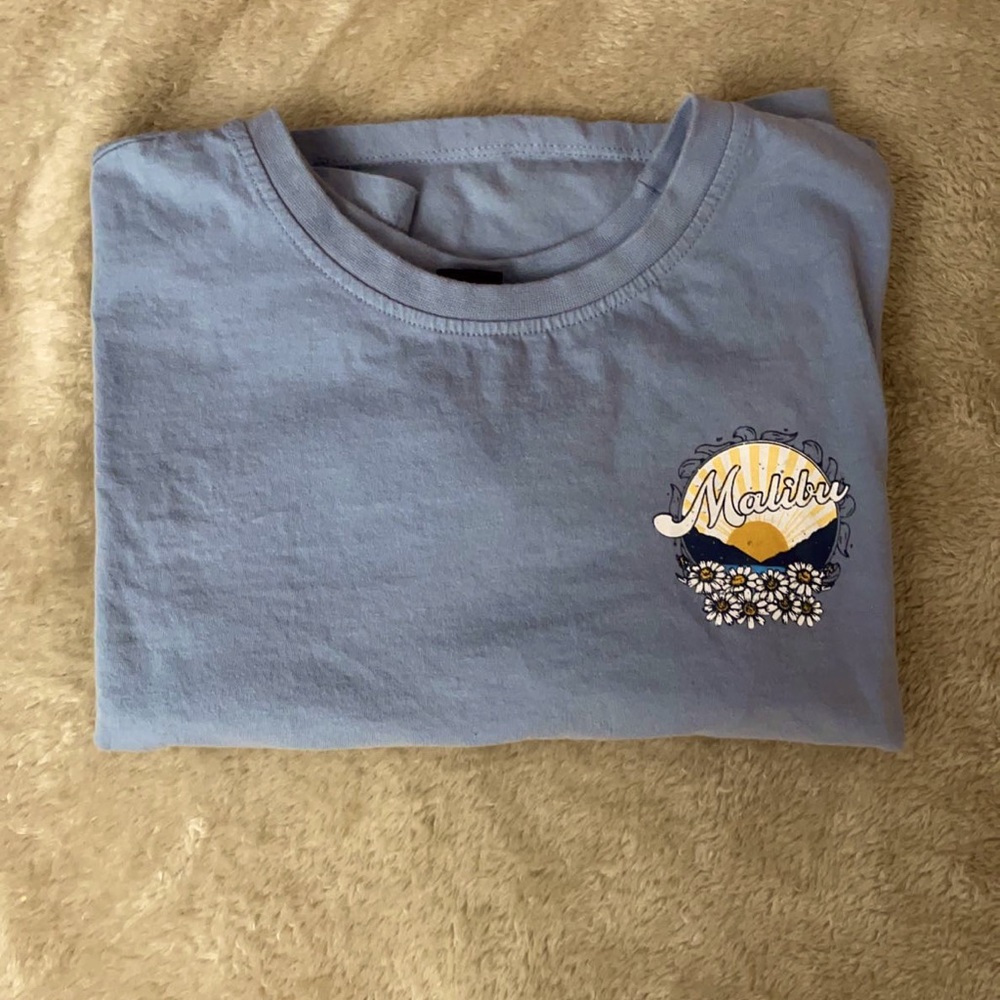 Crop Malibu blue top